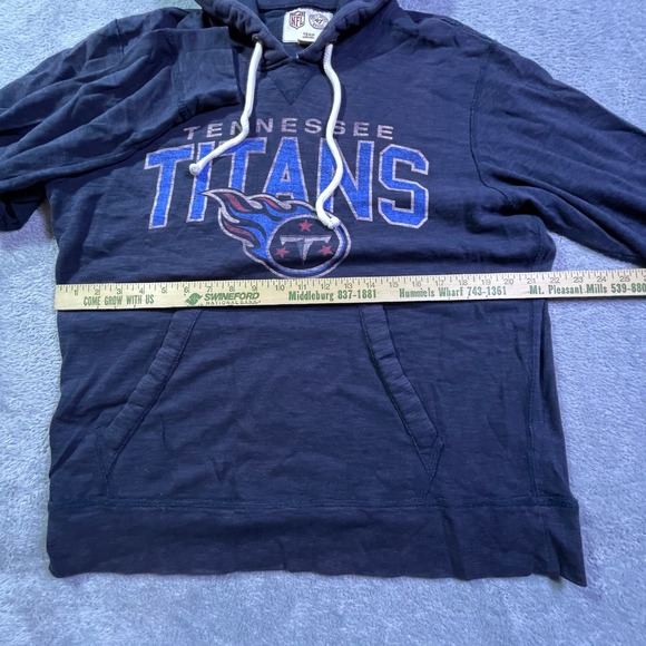 NFL Tennessee Titans NFL Team Apparel Hoodie Women's Large Navy Blue Pullover - Picture 6 of 10